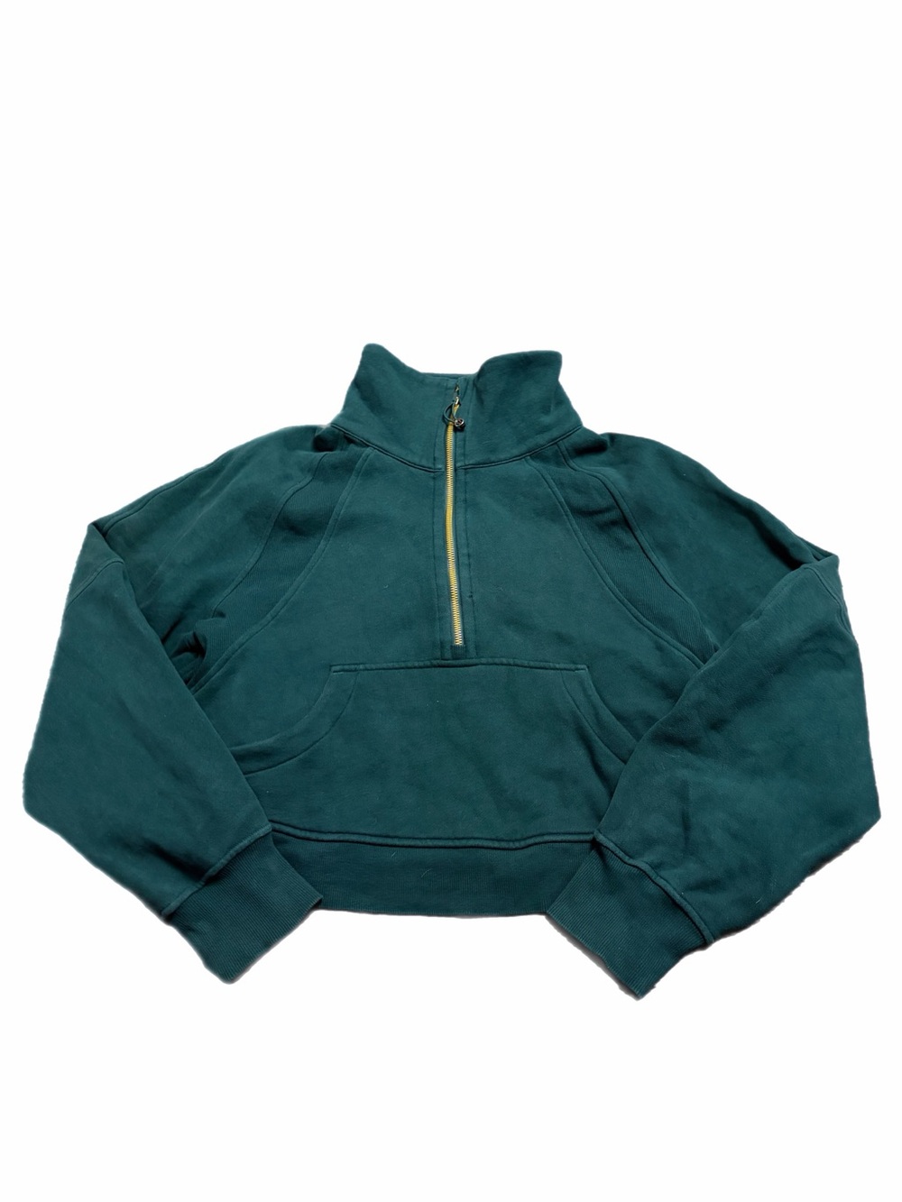 Lululemon Scuba Oversized Funnel Neck Half Zip *Gold (Storm Teal) Size XS/S
